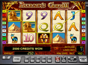 Автоматы Pharaohs Gold III на сайте онлайн казино